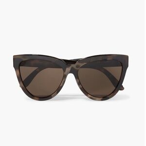 NWT Le Specs Liar Lair cat-eye tortoiseshell acetate sunglasses